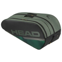 Head Tennis-Racketbag Tour Racquet Bag L (Schlägertasche, 2 Hauptfächer, Schuhfach) 2024 thymegrün 9er